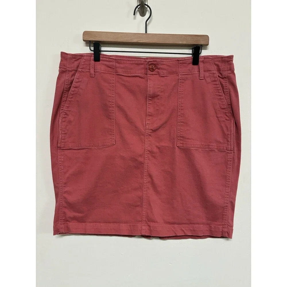 Liverpool Los Angeles Dusty Cedar 18W Maggie Mini Skirt